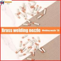 ราคา 20 ชิ้นเชื่อม Contact Tip 0 03 0 035 ทองแดง Contact Tip Non Slip Handle ไฟฉายเชื่อม Consumable SHOPTKC9794 (58152677075)