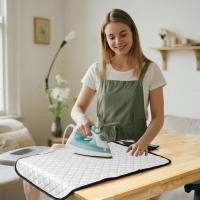 ราคา แผ่นรองรีดผ้า แผ่นรองรีดผ้าแบบพับได้พร้อมซิลิโคนรองเตารีดไอน้ําสําหรับการเดินทางในบ้าน SHOPTKC2627 (57251878110)