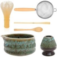 ราคา 6 ชิ้น Matcha Whisk ชุดรวมชามเซรามิกเครื่องมือไม้ไผ่เหมาะสําหรับผู้เริ่มต้นคนรักชา SHOPTKC9076 (53051869376)