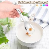 ราคา 10ชิ้นสแตนเลสเด็กเครื่องเงินชุดกระจกขัดเด็กวัยหัดเดินภาชนะบนโต๊ะอาหารชุด ร้านค้า7803 (50601878164)