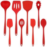 ราคา 8 ชิ้นอุปกรณ์ทําอาหารชุดซิลิโคนเครื่องครัวชุดเครื่องมือทําอาหารได้อย่างมีประสิทธิภาพชุดไม้พายฉนวนสําหรับทําอาหาร SHOPTKC4016 (40717974434)