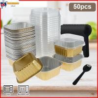ราคา 150 ชิ้นอลูมิเนียมฟอยล์ ถ้วยคัพเค้กอลูมิเนียมฟอยล์ พร้อมฝาปิดและช้อนไม่ติดฟอยล์ถ้วยอบ 150 มล (28011574613)