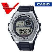 ราคา CASIO นาฬิกาผู็ชาย สายสแตนเลส เรซิ่น ประกันCMG ศูนย์เซ็นทรัล 1ปี รุ่น MWD 100H 1A สีดำ VELADEEDEE COM (3657568671)
