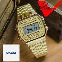 ราคา Velนาฬิกา Casio A 168WG ประกัน CMG ศูนย์เซ็นทรัล1ปี นาฬิกาข้อมือ สายสแตนเลส รุ่น A168WG 9WDF Gold (2740678287)