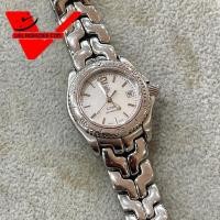 ราคา มือสอง สภาพ 90 Tag Heuer Link Lady หน้าปัดมุกชมพู Size Silver Quartz G2 ขนาด 26mm (29474659135)