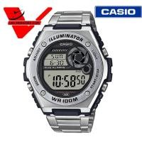 ราคา CASIO นาฬิกาผู็ชาย สายสแตนเลส เรซิ่น ประกันCMG ศูนย์เซ็นทรัล 1ปี รุ่น MWD 100HD 1A สีเงิน VELADEEDEE COM (7557467230)