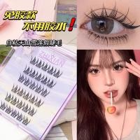 ราคา Zhixian กาวฟรีที่ถอดออกได้ Tianshan Snow ขนตาปลอม Lotus Cat Elf Girl Group Single Cluster Superfine Stem Light ขนตาปลอม (40025043921)