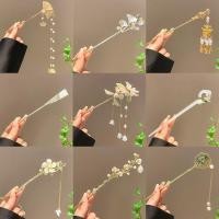 ราคา ใหม่จีนสไตล์โบราณที่เรียบง่ายมุกดอกไม้พู่กิ๊บ (26207687771)