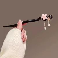 ราคา กิ๊บติดผมพู่ไม้จันทน์ดอกพีชหญิง 2025 อุปกรณ์เสริมสไตล์ใหม่กิ๊บติดผมไม้ที่สวยงาม (40956236539)