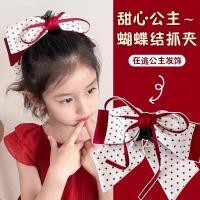 ราคา Ru Running Princess กิ๊บติดผมเด็กสีแดงโบว์กิ๊บติดผม Influencer Polka Dot Sweet Princess Headdress (29932325891)
