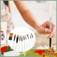 ราคา Superparis Superparis 10 ชิ้นอเนกประสงค์ศิลปินเกรดสีน้ำพู่กันทาสีชุดแปรงไนลอนสีน้ำภาพวาดสีน้ำมันอะคริลิกมีซิปกรณี (58051015265)