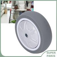 ราคา Superparis ความสามารถในการรับน้ำหนัก 260 กก สวมล้อแข็งยางป้องกันการระเบิดล้อยาง 6 นิ้วสำหรับรถเข็นรถเข็นยูทิลิตี้รถบรรทุกมือที่มีการดูดซับแรงกระแทกเงียบ (45300304477)