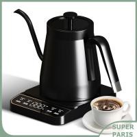 ราคา superparis 27oz กาต้มน้ำไฟฟ้าคอห่านสำหรับกาแฟชาน้ำเดือดเพียงคลิกเดียว 92 อุณหภูมิปิดอัตโนมัติจอแสดงผลดิจิตอลหน้าจอสัมผัส 304 หม้อต้มน้ำร้อนสแตนเลสพร้อมที่จับและฝาปิดแบบใส (55800989040)