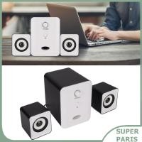 ราคา Superparis Superparis BTER ลำโพงคอมพิวเตอร์ USB ขับเคลื่อนสเตอริโอ 2 1 มัลติมีเดียลำโพงตั้งโต๊ะพร้อมซับวูฟเฟอร์ความเข้ากันได้สูงมินิ 3 5 มม อินพุต Aux สำหรับแล็ปท็อปพีซีแท็บเล็ตเดสก์ท็อป สีดำ (5375123