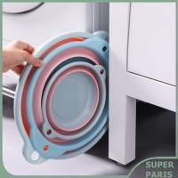 ราคา superparis อ่างล้างหน้าแบบพับได้แบบพกพา อ่างจานพลาสติกอเนกประสงค์พร้อมที่จับสองด้านสำหรับบ้านและการเดินทาง ขนาด L (50101250802)