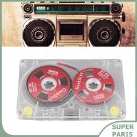 ราคา Superparis เทปเสียงเปล่า 46 นาทีเทปบันทึกเทปเอาต์พุตสูงเสียงรบกวนต่ำขนาดกะทัดรัดบันทึกได้สำหรับเพลง 1 (49951218400)