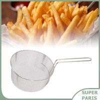 ราคา superparis ตะกร้าทอดลึกทรงกลมสแตนเลสท่อระบายน้ำทอดครัวทำอาหารกระชอนกระชอนสำหรับมันฝรั่งทอดด้ามยาวตาข่ายใช้ซ้ำได้ ที่จับยาง (49500360091)
