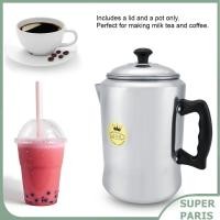 ราคา Superparis อลูมิเนียมอัลลอยด์กาน้ำชาอลูมิเนียมเครื่องชงกาแฟหม้อต้มชากาต้มน้ำเตาด้านบนพร้อมฝาปิด (48851135239)