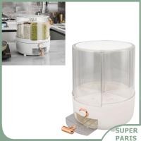 ราคา Superparis เครื่องจ่ายข้าว 9 9 14 3 ปอนด์ 6 ตารางภาชนะเก็บอาหารในครัวหมุนได้ 360 พร้อมถ้วยตวงองค์กรเตรียมธัญพืชธัญพืชสำหรับอาหารว่าง 4 5 กก 9 9 ปอนด์ (47050416649)