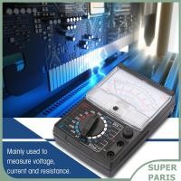 ราคา Superparis Superparis Analog Multimeter 18 เกียร์ 21 ช่วงตัวชี้ AC DC แรงดันไฟฟ้าโวลต์เมตรและมัลติมิเตอร์เครื่องมือทดสอบ (46500869723)
