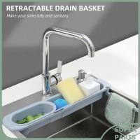 ราคา Superparis มัลติฟังก์ชั่พาร์ทิชันห้องครัว Retractable Sink ท่อระบายน้ำตะกร้าจานกรองน้ำผลไม้ผักบนโต๊ะอาหารฟองน้ำสีเทาสีฟ้า (45602996541)