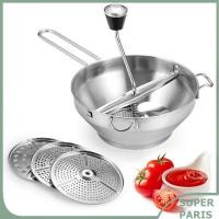 ราคา superparis โรงอาหารด้วยตนเอง ERGONOMIC สแตนเลสสตีลมิลลิ่งชามจับโรตารีสำหรับซอสมะเขือเทศ Applesauce มันฝรั่งบดเด็ก (45550519805)