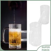 ราคา Superparis Aqur2020 แก้วเบียร์ Stein แก้วอะคริลิค Leakproof Double Conjoined ถ้วย Humanized โค้งจับสำหรับบาร์ KTV เกมการแข่งขัน (45400652164)