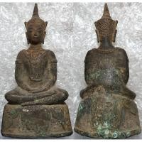 ราคา 239 พระชัย สมัยอยุธยา อายุพระ 400 500 ปี เนื้อสำริด สภาพสมบูรณ์ ไม่หัก ไม่ซ่อม (25744828890)