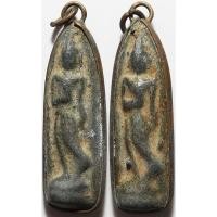 ราคา 500 พระลีลา เนื้อชินเขียว เลี่ยมโบราณ (50902332823)