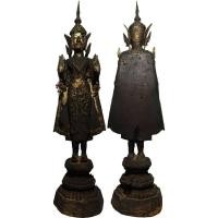 ราคา 149 พระบูชารัตนะ ปางยืนห้ามสมุทร สร้าง สมัยรัตนโกสินทร์ อายุพระ 150 ถึง 200 ปี เนื้อทองเหลือง อุดดินไทย (26836073925)