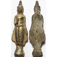 ราคา 764 พระกรุวัดเกาะ วัดสัมพันธ์วงศ์ จังหวัดกรุงเทพ ปางยืนประทานพร เนื้อชินเงิน ปิดทอง สร้าง สมัยรัตนโกสินทร์ ตอนต้น (27185719484)