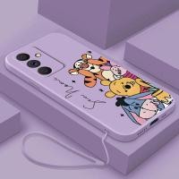ราคา Samsung Galaxy A56 A36 A26 5G A06 A16 Winnie the Pooh Custom Name Case Candy Rubber Cover (27035215642)