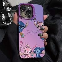 ราคา OPPO Reno 6Z Pro 5G reno6 Pro 5Z 5G Custom ชื่อคู่ Stitch กรณี Disney การ์ตูน Frosted ฝาครอบ Protector (44353369424)