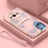 ราคา Realme 11 Pro Plus realme11 10T 5G 10 Pro Plus Custom Stitch ชื่อกรณีชุบสี่เหลี่ยมปกอ่อน (42550266992)