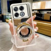 ราคา 2024 ออกแบบใหม่ขาตั้งแม่เหล็กโปร่งใสสําหรับ Infinix GT 20 Pro Infinix GT20 Pro GT20Pro GT 20Pro Ultra Thin Clear Soft เคสโทรศัพท์พร้อมเลนส์กล้องป้องกัน (41967474750)