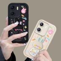 ราคา เคสสําหรับ VIVO Y15S VIVO Y15A VIVO Y01 เคสโทรศัพท์ Softcase ซิลิโคนกันกระแทกออกแบบใหม่ความงามกระจกกระต่ายผู้ถือ JTCETZJ01 (52550867441)