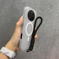 ราคา Jelly สี 2 in 1 สําหรับ honor X9C 5G X9A X9B 5G X9C SMART X9D 5g เคสโทรศัพท์กันกระแทกออกแบบใหม่ความงามพร้อมเชือกเส้นเล็กไร้สายแม่เหล็กสีดํา GDBSWX02 (50452053321)