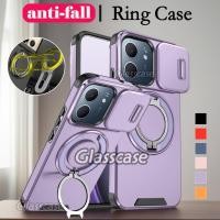 ราคา Oppo A5X 2025 สําหรับ Oppo A5 i X pro A5X A5i A5ipro A5pro OppoA5X OppoA5i Push กล้องกันกระแทกป้องกันแหวนเกราะเคสโทรศัพท์วงเล็บโลหะ Stent ปลอก Hard ฝาหลัง (40424003674)