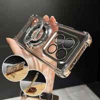 ราคา Redmi Note 14Pro 5G Redmi Note 14Pro Plus 5G Bracket สไตล์ถุงลมนิรภัย anti drop เคสโทรศัพท์โปร่งใส CDSJ (42474909654)