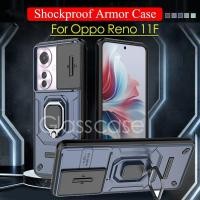 ราคา 5G Push กล้องกันกระแทกแหวนเกราะเคสโทรศัพท์วงเล็บโลหะ Stent ปลอก Hard ฝาหลังสําหรับ Oppo Reno 11 12 F pro 11F 11pro 12pro Reno11F Reno12 Reno12 Reno12pro (41473892767)