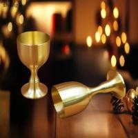 ราคา shengfei แก้วไวน์ทองเหลืองร้านอาหาร Goblet โต๊ะไวน์แดงและไวน์ขาว et งานฝีมือทองแดงทองแดงทองแดงตกแต่ง Mini Shot Glass Boutique (54253003370)