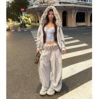 ราคา Pre order 14 20days แบรนด์เวียดนาม Insane LEOPARD HOODIE ZIP Boxy Unisex Zip Jacket Cotton Twill Fabric (57401421462)