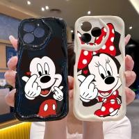 ราคา เข้ากันได้กับ OPPO A17 A16S A12 A53 A31 Reno7 4G Reno8 5G C53 C21Y มือหัวใจมิกกี้มินนี่กรณีความงาม NY Cover (41323709036)