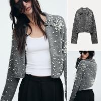 ราคา ซาร่า Za เสื้อแจ็คเก็ตเสื้อถักมุกสไตล์ใหม่ฤดูใบไม้ร่วง3653137 (24637808614)