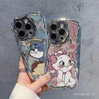 ราคา 情丽猫for iPhone 11 12 13 14 15 Pro max Case แฟชั่นซิลิโคนกันกระแทก hard Case สําหรับ iPhone 11 12 13 14 15 11PM 12PM 13PM 14PM 15PM เคสโทรศัพท์ (26603545137)