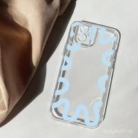 ราคา เคสโทรศัพท์โทรศัพท์ สไตล์เกาหลี Kim Ji Ni สไตล์เดียวกัน ใช้ได้กับ iPhone16 15 14 13 12 ProMax Max 11 XR XS X โปร่งใส 7 8Plus Soft ins Style L0B1 (26242024912)