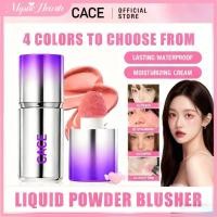 ราคา COD Cace Soft Fog Powder Blusher Liquid Low Saturation With Brush Liquid Powder Blusher Atmosphere Korean Makeup wine011 MysticHearth (51702115939)