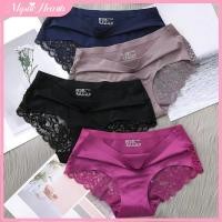 ราคา COD กางเกงชั้นในลูกไม้สุดประณีตสำหรับผู้หญิง กางเกงชั้นในไร้ตะเข็บผ้าไหมซาติน กางเกงชั้นในเอวต่ำสุดเซ็กซี่ ไซส์ใหญ่ MysticHearth (49050997401)