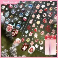 ราคา COD ของขวัญฟรี ตุ๊กตาหิมะ ถุงเท้าขนมปังขิง ลูกแก้วคริสตัลต้นคริสต์มาส ซานตาคลอส เกล็ดหิมะ โบว์ บ้าน สติกเกอร์ติดเล็บฤดูหนาว Wine011 MysticHearth (46851158104)