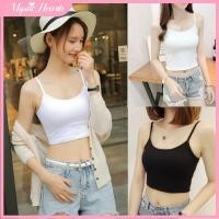 ราคา COD เสื้อกล้ามครอปผ้าฝ้ายทรงเข้ารูปสีขาวสำหรับผู้หญิง เสื้อชั้นในทรงแคบที่ใส่สบายและเย็นสบายสำหรับฤดูร้อน MysticHearth (49151423403)
